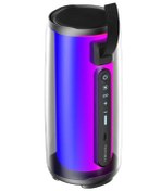 Resim Mikado MD-17BT Capella Siyah 10W 1 RGB Mikrofonlu Kart-Aux-Usb TWS 1800 mAh Bataryalı Speaker 