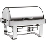 Resim ÖZTİRYAKİLER CHAFING DISH 180 DERECE AÇILIR KAP.DÜZ AYAK KIZAKLI, E.ISITICI YOK 