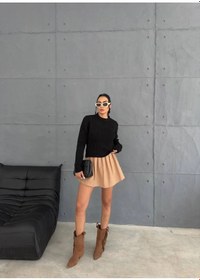 Resim Kazax Cepli Triko Kazak Siyah Siyah 
