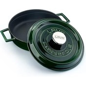 Resim NETWORK ART Lava Metal Premium Serisi - Döküm Çok Amaçlı Tencere, Yuvarlak, 24 Cm, Majolik Yeşil 