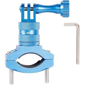 Resim Mavi-git Pro Aksesuarları Motosiklet Bisiklet Gidon Dağı Gopro 9 8 7 Djı Osmo Sj7 Yi 4 K 360 Derece Rotasyon Gidon Dslr Kelepçe 