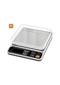 Resim Fastbuy Dream011 Habuybuy Gl-01 Taşınabilir El Tipi Mutfak Tartısı 3kg 0.1g Hassas Gümüş Elektronik Gram Ağırlık Tartısı Gümüş 