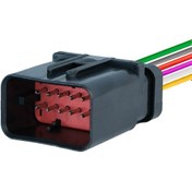 Resim TE Connectivity Dişi Konnektör 12 Pin Kablolu 