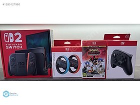 Resim Nintendo Switch 2 + Sonic Shadow + Wheel + Pro Controller +TAKAS 