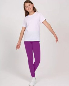 Resim Novomoskovskij Trikotaz Kız Çocukları İçin Tayt Ve Eşofman Altı Spor 245917534 Violet 