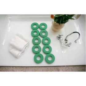 Resim ÇEÇEN HOME (10 Adet) Sızdırmazlık Düz Conta 18mm iç genişlik 9 mm Kauçuk Doğalgaz Fıskiye Musluk Contası Musluk 