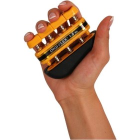 Resim Digi-flex El Parmak Güçlendirme Yayı , El Parmak Egzersiz Aleti Sarı Renk En Hafif 