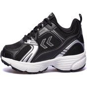 Resim hummel 900695-2001 HML 500 Fileli Bağcıklı Ortapedik Tavan Siyah Kadın Spor Ayakkabı 