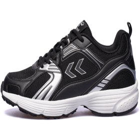 Resim hummel 900695-2001 HML 500 Fileli Bağcıklı Ortapedik Tavan Siyah Kadın Spor Ayakkabı 