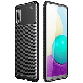 Resim Samsung Galaxy A02 Negro Silikon Deri Görünümlü Siyah Kılıf 