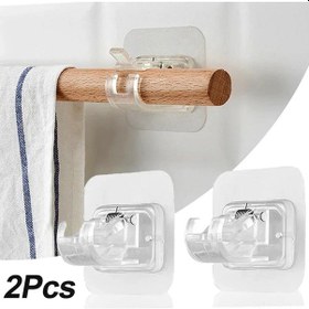 Resim Geeroyoo Teleskopik Duş Perdesi Askısı - 2 Adet Çivi Gerektirmeyen, Ayarlanabilir Banyo Perde Kancası 4 Parça 