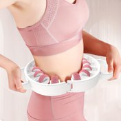 Resim 1 adet Elde Taşınabilir Bacak Kas Kuvvetlendirici Masaj Aleti, Plastik Dörtlü Silindir Tetikleyici, Ayak Hedefli, Formaldehit İçermez, Egzersiz, Fitness, Yoga için Elektrik veya Pil Gerektirmez 