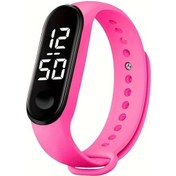 Resim Sunshine022 Pembe Dayanıklı Sleek Dijital Spor Saati Aydınlatmalı Ekran Koşu Fitness İçin Diğer 