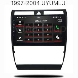 Resim Zenitho Audi A6 1997-2004 Android Multimedya Sistemi, 9 inç Dokunmatik Ekran, Carplay, Bluetooth, Navigasyon, Geri Görüş Kamera Desteği (2-32) 
