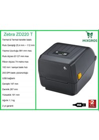 Resim Zebra Zd 220 T Termal Etiket Barkod Yazıcı 