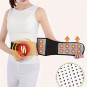 Resim 1 adet Ayarlanabilir & Nefes Alabilir Siyah Termal Sırt Desteği Bel Bandı, Cırt Cırt Kapatma - Yıkanabilir Polyester, Günlük Konfor & Mevsimlik Sıcaklık için Mükemmel, Paskalya, Şükran Günü, Noel, İşçi Bayramı için İdeal 