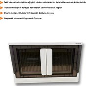 Resim Plastik Katlanır Çift Kapaklı Saklama Kutusu - Standart Boy 