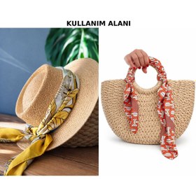 Resim EMKSHOP Desenli Fular Çanta Aksesuarı Kız Çocuk Bandana 