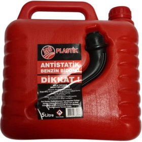 Resim yenibagshop Antistatik Benzin Yakıt Bidonu 5 Lt 