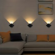Resim 1 adet Ayarlanabilir Parlaklık ve Renk ile Modern Hareket Sensörlü Duvar Lambası, Pil ile Çalışan LED Gece Lambası, Koridor, Yatak Odası, Mutfak, Dolap ve Merdivenler için - Üç AAA Pil ile Çalışır, Mutfak Aydınlatması | Modern Duvar Lambası | Plastik Gölgelik, Yatak Odası için Işık 