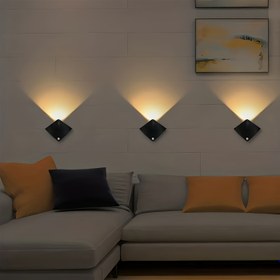 Resim 1 adet Ayarlanabilir Parlaklık ve Renk ile Modern Hareket Sensörlü Duvar Lambası, Pil ile Çalışan LED Gece Lambası, Koridor, Yatak Odası, Mutfak, Dolap ve Merdivenler için - Üç AAA Pil ile Çalışır, Mutfak Aydınlatması | Modern Duvar Lambası | Plastik Gölgelik, Yatak Odası için Işık 
