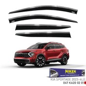 Resim beyaztuning Kia Sportage Kromlu Cam Rüzgarlığı Niken 2022 Sonrası 