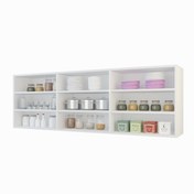 Resim Kenzlife hazır mutfak orela byz 060*150*22 mutfak banyo dolabı kapaksız raflı 