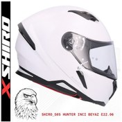 Resim Shıro Kask 100051 Fullface Motosiklet Kaskı Beyaz 