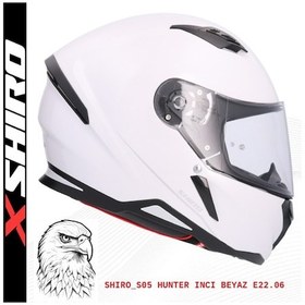 Resim Shıro Kask 100051 Fullface Motosiklet Kaskı Beyaz 