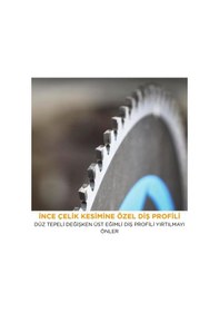 Resim Evolution T355tct-90cs İnce Çelik Daire Testere Bıçağı, 355mm 