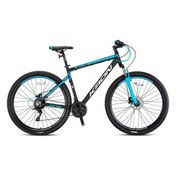 Resim Kron Xc75 29 Hd 20 Erkek Dağ Bisikleti Siyah - Mavi 2023 Shimano Koldan Vites 