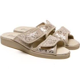 Resim Sandalet Kadın 5688 Green Life Stretch Women's Footwear Beige Bej 