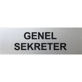 Resim Se -Dizayn Genel Sekreter Tabelası Kapı Yönlendirme Levhası 15 cm X 5 cm 