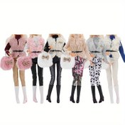 Resim PAIDOPI 30cm Bebek Moda Kıyafeti - Kışlık Kazak, Pantolon ve Ayakkabı Seti Aksesuarlarla (Şapka, Eşarp, Eldiven) - 6 Renk Seçeneği (Beyaz, Parlak Pembe, Kahverengi, Mavi) - 1/6 Ölçekli Bebekler ve Parti Kıyafetleri için Mükemmel (Bebek Dahil Değil), Bebek Kıyafetleri, Bebek Aksesuarları, Rahat Bebek Kıyafetleri, Dayanıklı Bebek Kıyafetleri 