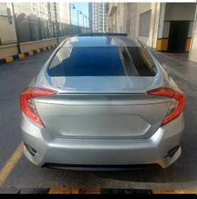 Resim Honda Civic Fc5 2016-2021 Uyumlu Anatomik Spoiler Gümüş Gri 830m 