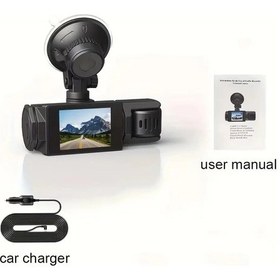Resim Çift Lens Araba Dvr Fhd 1920 1080p Dash Kamera Kabin Dashcam Araç Video Çizgi S22-n None 