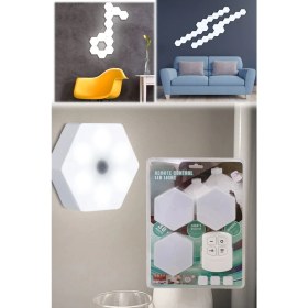 Resim Munico Duvar Lambası Oturma Odası Dekorasyonu Petek Lambası Atmosfer Lambası Dokunmatik Indüksiyon Dekor 