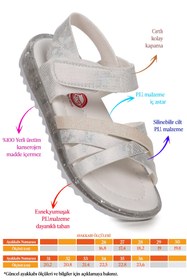 Resim Kiko Kids Lunara Kız Çocuk Sandalet Beyaz 