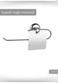 Resim Jet's Home Kapaklı Kağıt Havluluk Paslanmaz Peçetelik Çelik Banyo Havluluk Düzenleyici Krom Krom 