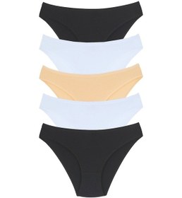 Resim 1001 Kadın 5'Lı Günlük Slip Külot (549351481) Çok Renkli 