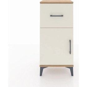 Resim Dienni Arges Komodin Tek Raflı Tek Çekmeceli Tek Kapaklı 44X30X96 Çam-Aytaşı 