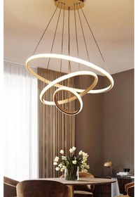 Resim Alex Gold Kasa Beyaz Led 3lü Üçlü.. Gold 