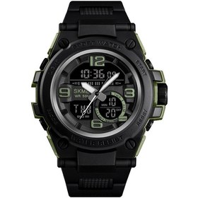 Resim Sones Olevs 3632 Erkek Çok Fonksiyonlu Büyük Kadranlı Işıklı Su Geçirmez Kuvars Saat Siyah + Beyaz 