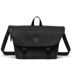 Resim Herschel Cove Küçük Boy | Su İtici Kumaş Postacı Çantası, 7.5 L - Siyah Tonal / OS 