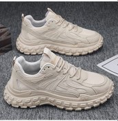 Resim Men's Casual Sneakers 2023 Autumn Breathable Mesh Sports Shoes Bej - Gri - Lacivert 