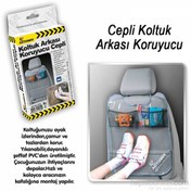 Resim Automix Şeffaf Cepli Koltuk Arkası Kılıfı 