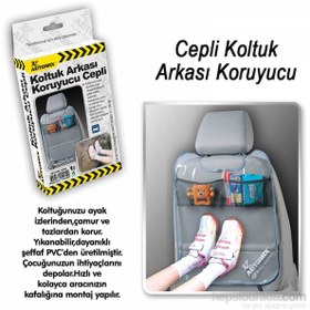 Resim Automix Şeffaf Cepli Koltuk Arkası Kılıfı 