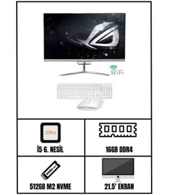 Resim TURBOX İ5 6. Nesil / 16Gb Ram / 500Gb M2 Nvme SSD / 21.5'' FHD Ekran All İn One Bilgisayar 