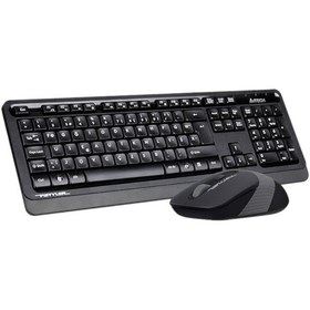 Resim A4tech Fg1010 Gri Q Kablosuz Klavye Mouse Set 2.4ghz Sessiz Tuşlar, Ergonomik Tasarım Optik 