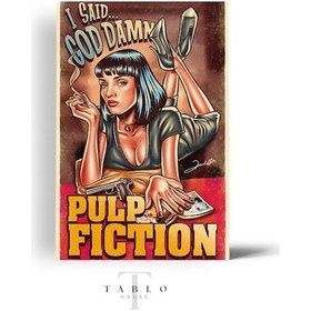 Resim Pulp Fiction Ahşap Tablo 8mm 